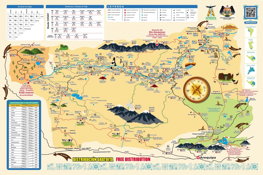 Mapa del Valle del Colca